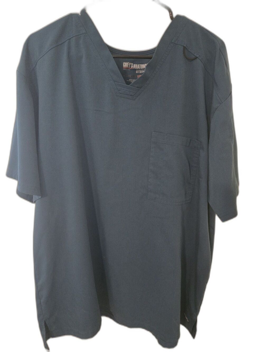 Grey’s Anatomy By Barco Scrub Top XL Teal Blue V Neck Healthcare Uniform